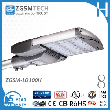 Luz de calle LED 100W clase II con el Protector contra sobretensiones SPD